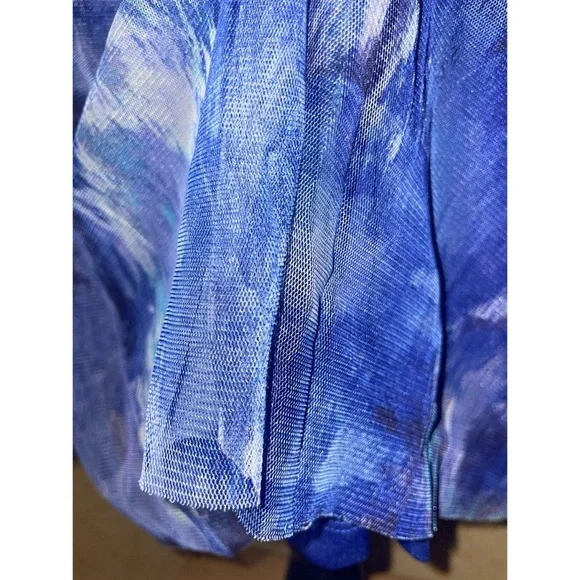 Candalite Blue Halter Dress - Picture 4 of 5